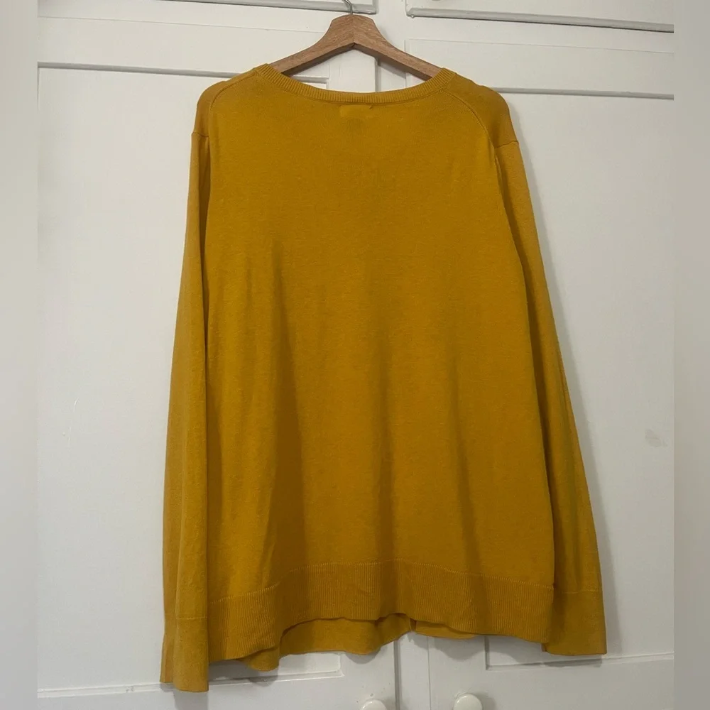 Old Navy Mustard Yellow Cardigan – Size 2X Plus |Excellent Condition - Picture 3 of 5
